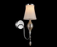 Бра ESCICA 806610 БЕЛЫЙ/КОНЬЯК/ХРОМ сн/пр