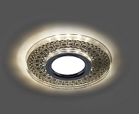 Светильник с подсветкой GU5.3 MR16 CD981 прозрачный серебро сн/пр