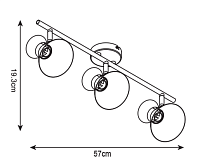 Спот Arte Lamp Baltimore A1406PL-3BK