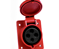 Розетка стационарная внутренняя 424 3Р+РЕ 32А 380В IP44 EKF PROxima