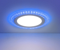 Светильник встраиваемый DLR024 18W 4200K Blue (круг) сн/пр