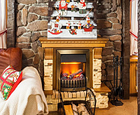 Портал Pierre Luxe угловой - Темный дуб / Сланец (Высота 1045мм)