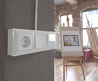 Веркель Коробка для накладного монтажа (белый) W8000001