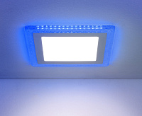 Светильник встраиваемый DLS024 18W 4200K Blue (квадрат) сн/пр