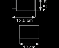 Бра 801610 ВАLLO PEZZO G9 ХРОМ/БЕЛЫЙ сн/пр
