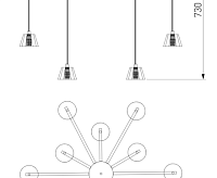 Подвесной светильник 306/12 сн/пр