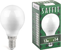 Лампа светодиодная 13W 4000K E14 230V G45 SBC4513 шар (SAFFIT)