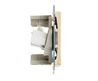 Катрин Розетка компьютерная 2-ая RJ45 золото GLS00-7109-08