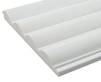 Панели 3D RAIL EAST из вспененного полистирола Волна 2700х120х12 мм Белая