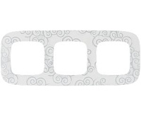 Valena ALLURE Рамка 3-ная универсальная хром 754343