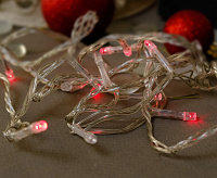 Гирлянда  20LED красный 3.6W IP20 шнур 1,5м 0,5мм CL02 26769 сн/пр