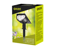 Светильник солнечный Фаzа SLR-S07 прожектор 100Лм, 18LED