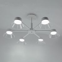 Люстра "LATEA" 6xGX53 R-750x330-WHITE/CLEAR -220-IP20