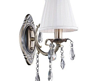 Бра 3646/1 античная бронза/прозрачный хрусталь