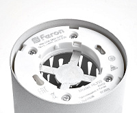 Светильник потолочный GX53 12W 230V, подсветка 1W, белый HL350