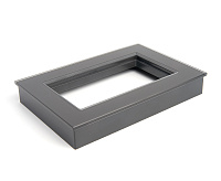 Катрин Рамка для 2-ой розетки стекло графит GFR00-7012-06