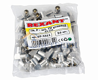 ПЕРЕХОД гнездо F - штекер TV угловой 05-4311