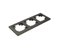 Катрин Рамка 3-ая пластик графит PFR00-7003-06