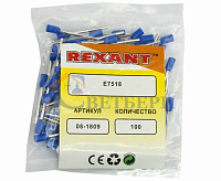 Наконечник штырьевой втулочный изолированный (НШВИ F-18mm) 18мм*0,75мм синий 08-1809