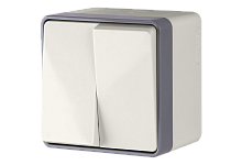 Веркель Выключатель 2-кл влаг Gallant (слоновая кость) W5020203