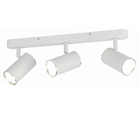 Светильник настенно-потолочный под лампу 3*GU10 белый хром OL35-3WH