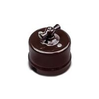 Bironi Лизетта Выключатель 2кл керамика, коричневый B1-202-02