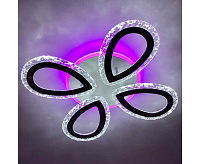 Люстра светодиодная "AGATA ICE RGB" 54W+15W 4R-RC-501X86-WHITE/CLEAR-220-IP20 сн/пр