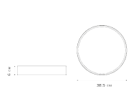 Накладной светильник PPB Scandic-R 36w 4000K WH/W IP20 с деревянной планкой