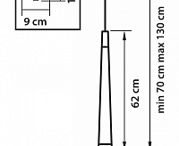Подвесной светильник 807012 PUNTO ХРОМ/КРАСНЫЙ сн/пр