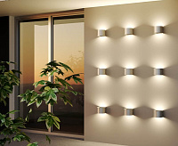 Настенный светодиодный светильник 1518 TECHNO LED BLADE аллюминий IP54 сн/пр