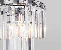 Светильник напольный (торшер) 01137/3 хром/прзрачный хрусталь