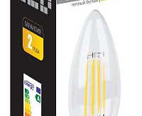 Лампа светодиодная FILAMENT  7W E14 2700K LB-66 свеча (Feron)