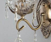 Бра 10103/1 античная бронза/прозрачный хрусталь