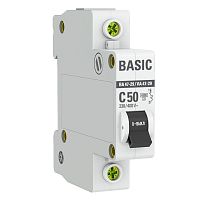 Автоматический выключатель 1P 50А (C) 4,5кА ВА 47-29 EKF Basic сн/пр