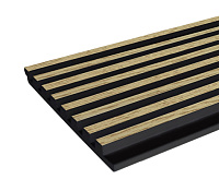 Панели 3D RAIL EAST из вспененного полистирола Галс 2700х120х12 мм Клен