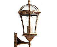 Светильник садово-парковый  60W 230V E27 IP44 черное зотоло, на стену вверх PL621