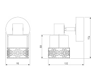 Спот - 20025/1 белый с золотом