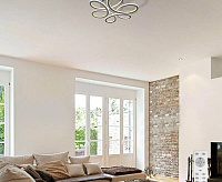 Люстра светодиодная "VOLNA SLIM DOUBLE" 85W 3R-490х112-WHITE/OPAL-220-IP20