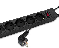 Сетевой фильтр SP-545 (4,5м 5 розеток) черный