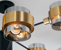 Люстра 70127/8 черный/дымчатый