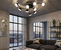 Люстра 9495/9 BLACK