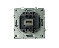 Эмили Розетка HDMI 2.0 Type A  платиново-серый, RST00-5118-10