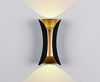Бра FW193 BK/GD/S LED 4200K 10W черный/золото/песок