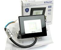 Прожектор светодиодный  10W 4000K IP65 черный LL-918