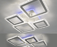 Люстра светодиодная "OVAL ICE RGB" 75W 5S-APP-725x500x93-WHITE/CLEAR-220-IP20