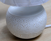 Настольная лампа ALFA 1xE14 R-125x150x265-WHITE/WHITE-220-IP20