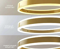 Люстра светодиодная "STELLA" 96W R-APP-600x1200-GOLD/WHITE-220-IP20