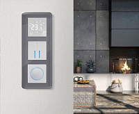 Веркель Рамка на 3 поста (графит/стекло) W0032440