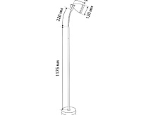 Светильник напольный (торшер) MT2026 Е27, античная латунь