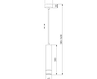 Подвесной светильник DLN107 GU10 белый/серебро сн/пр